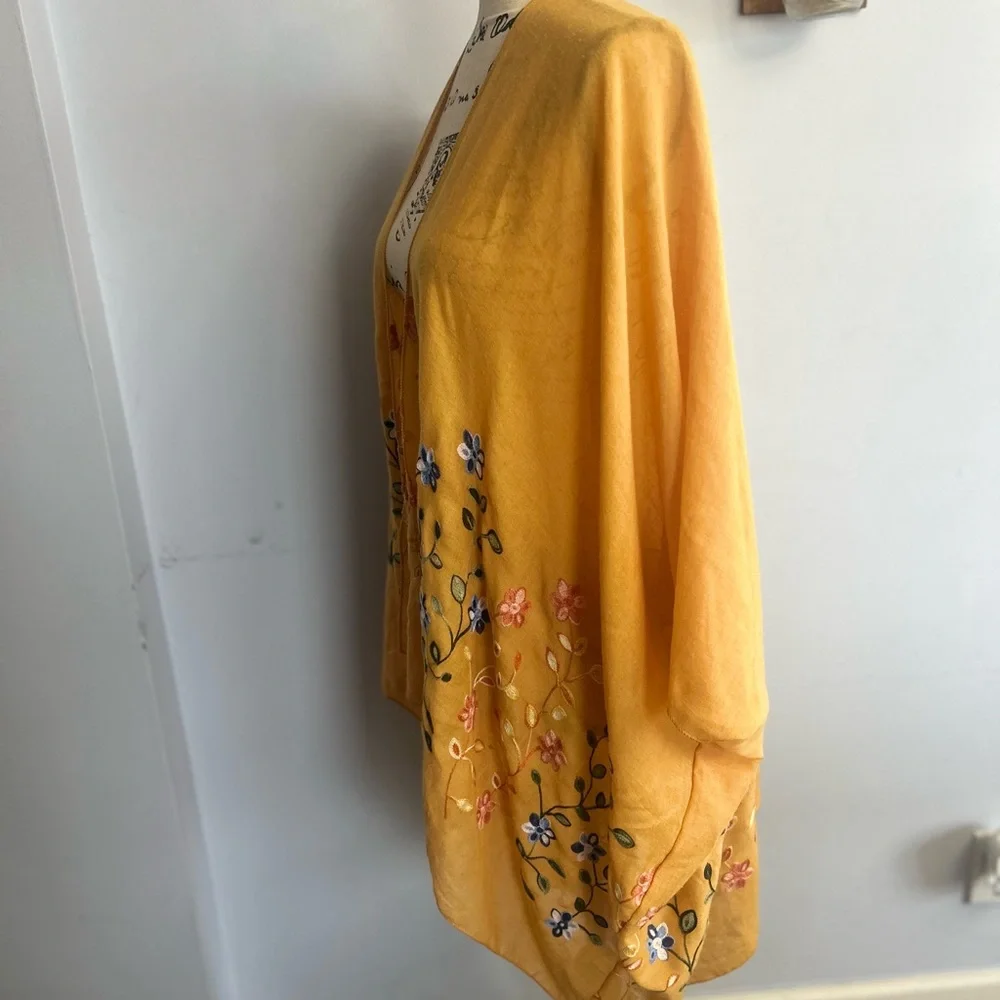 Kimono bohemian‎ floral embroidered - Picture 7 of 7